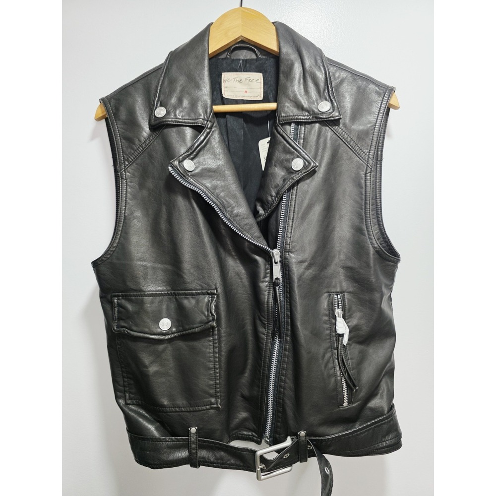 Free People Emilia Vegan Women's Vest Jacket  Size M New